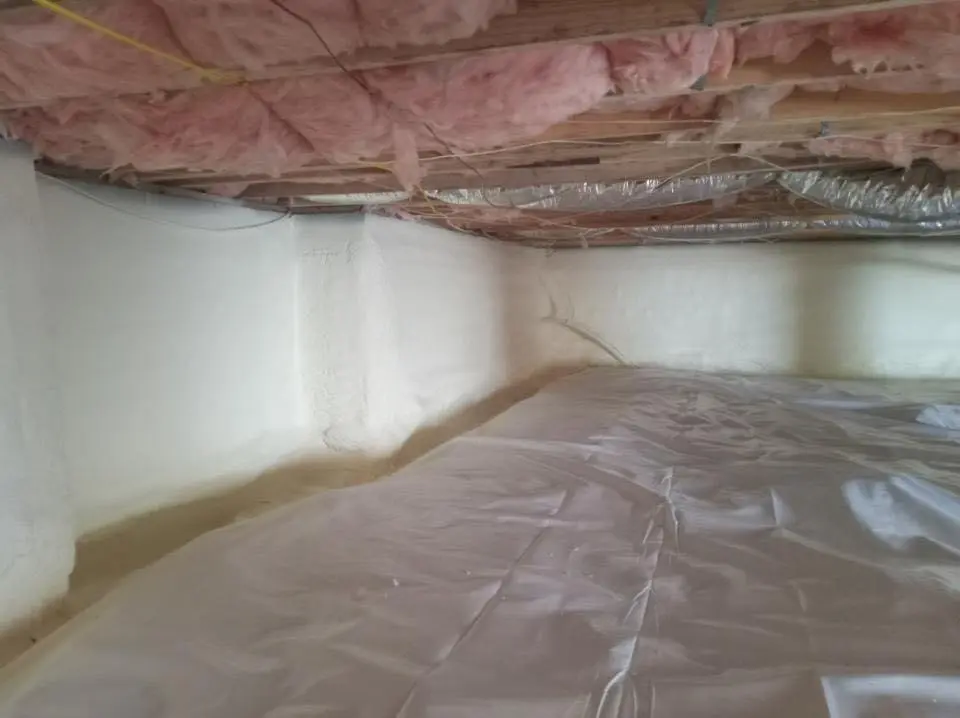 Crawl space encapsulation with closed-cell spray foam for Attic Insulation in Niceville