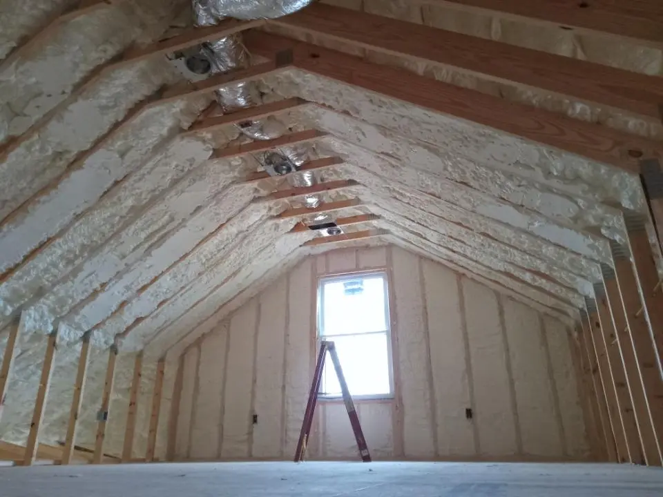 Spray foam roofing application for Crawl Space Insulation project in Niceville